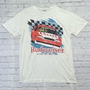 Old Navy Budweiser Racing Graphic Tee - White - Size M